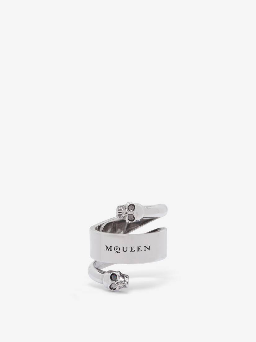 Alexander McQueen Twin Skull标识戒指