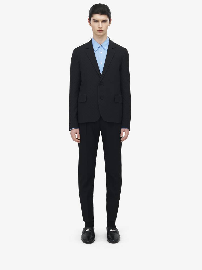 Alexander McQueen Skull提花解构夹克