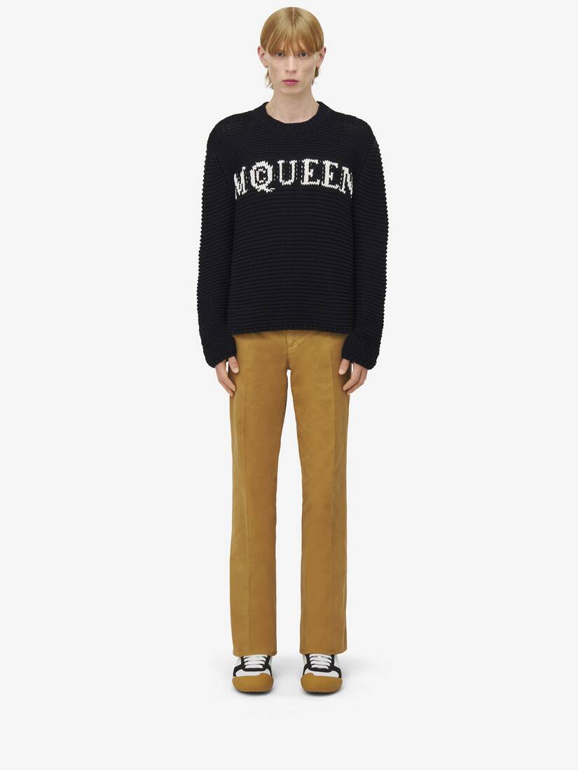 Alexander McQueen McQueen标志纹理套衫