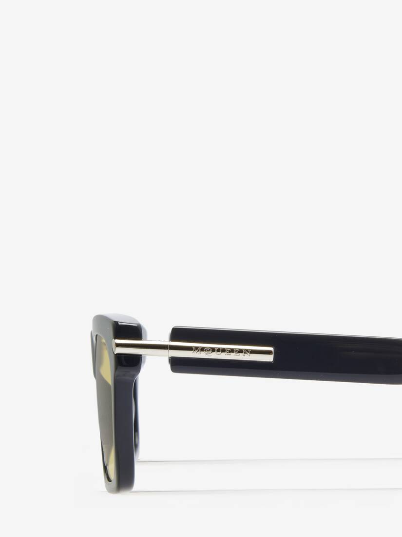Alexander McQueen City T-Bar长方形太阳眼镜