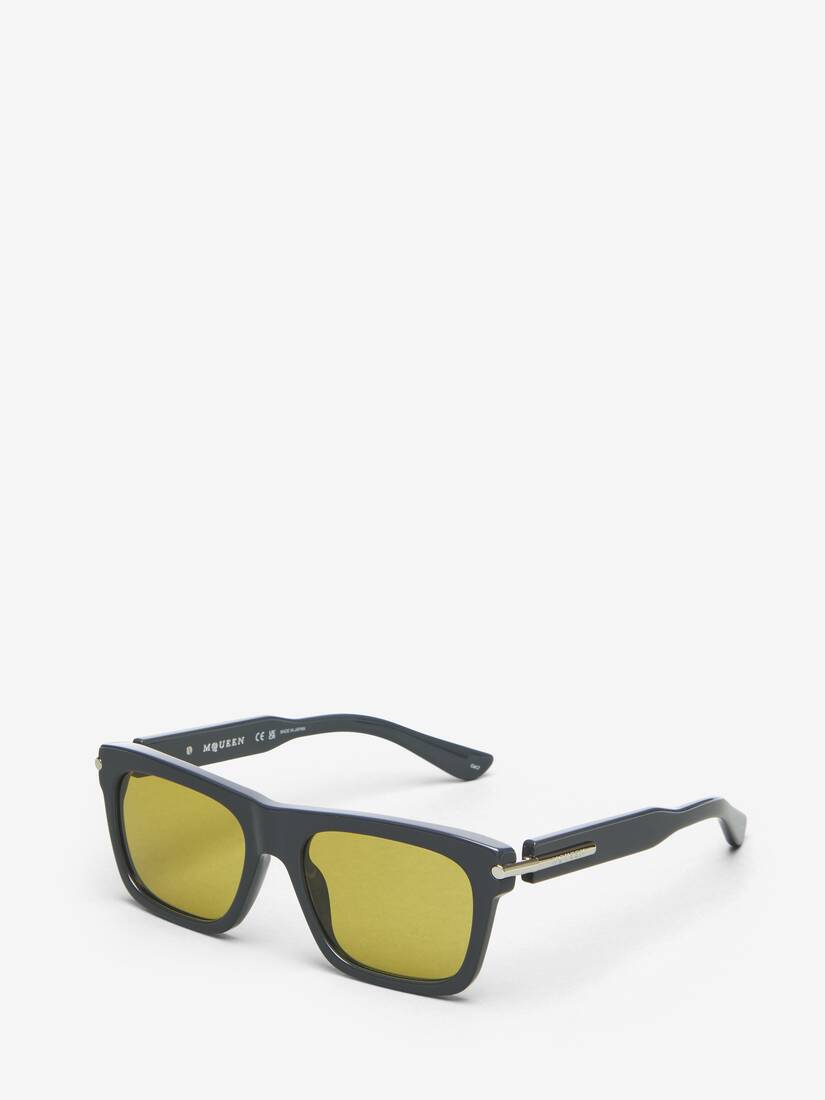 Alexander McQueen City T-Bar长方形太阳眼镜