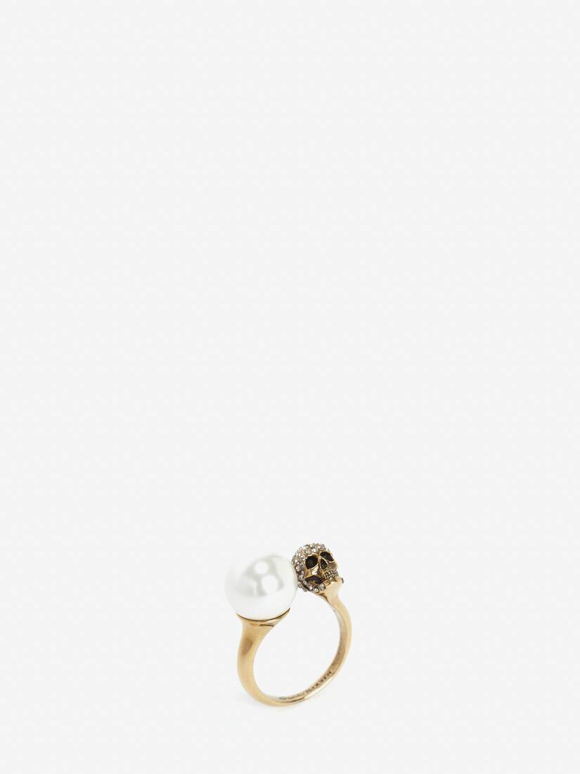 Alexander McQueen 仿珍珠骷髅戒指