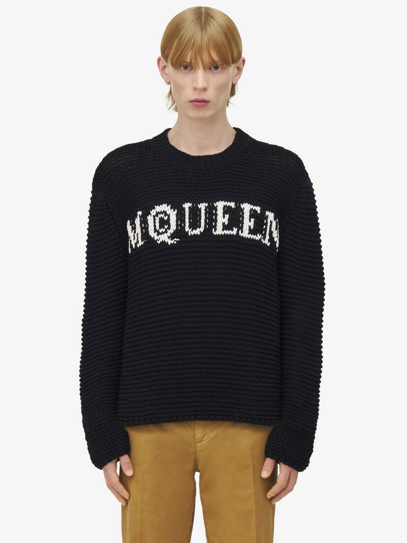 Alexander McQueen McQueen标志纹理套衫