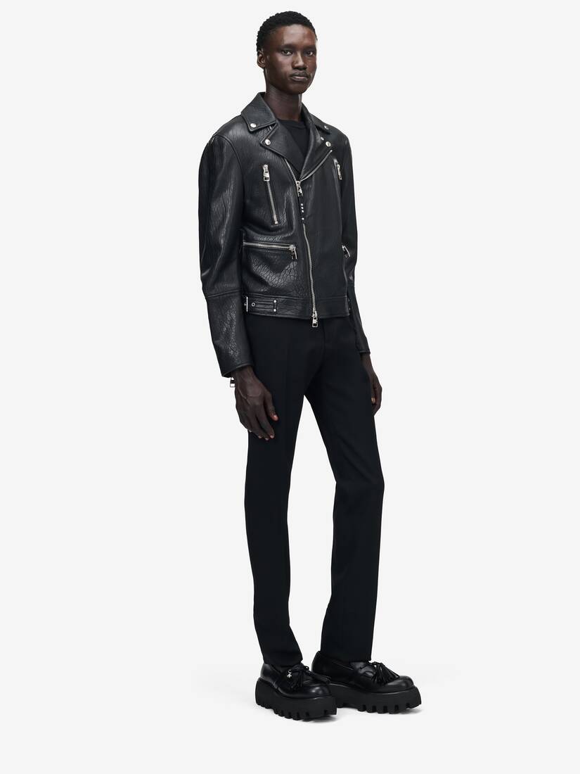 Alexander McQueen McQueen 经典皮革机车夹克