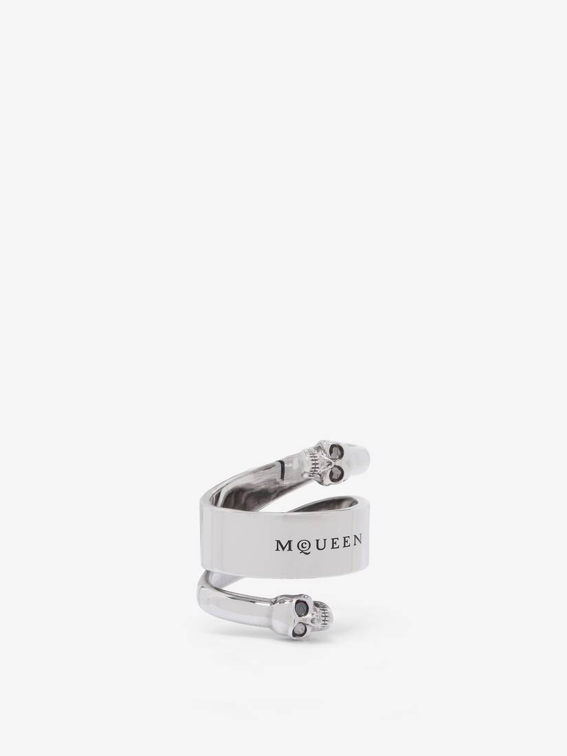 Alexander McQueen Twin Skull标识戒指