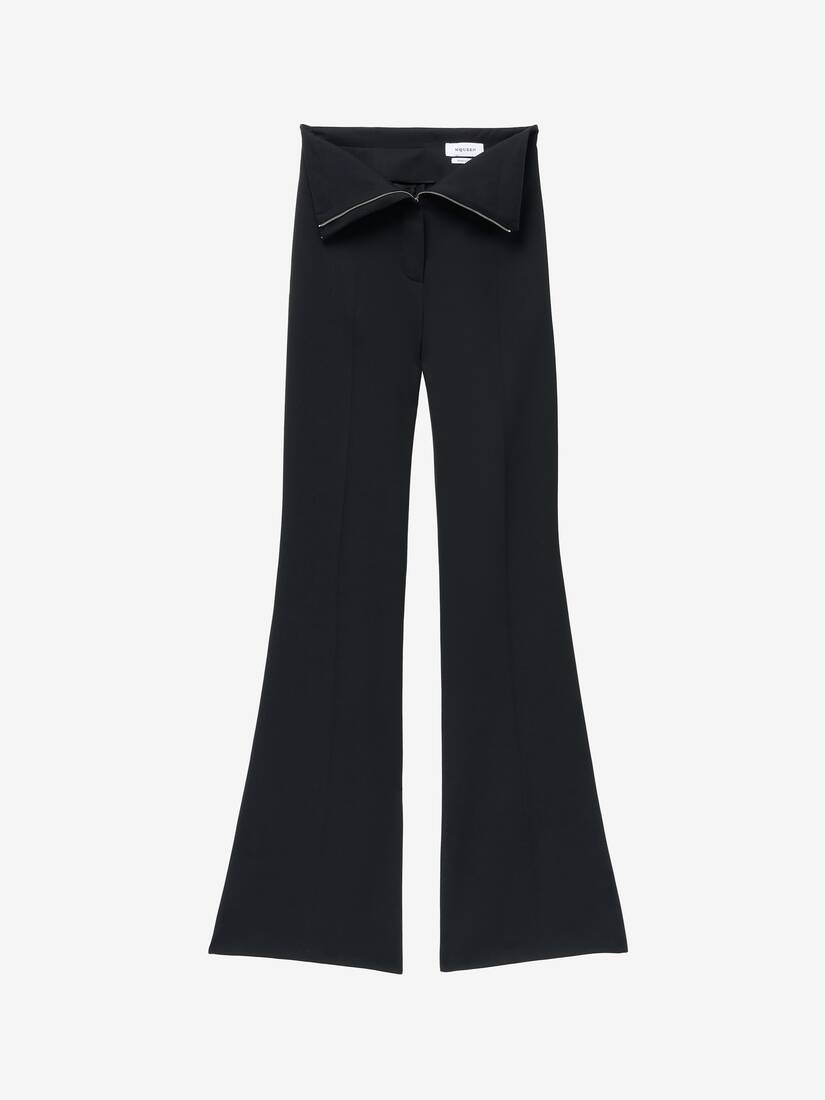 Alexander McQueen 高腰翻折精裁长裤