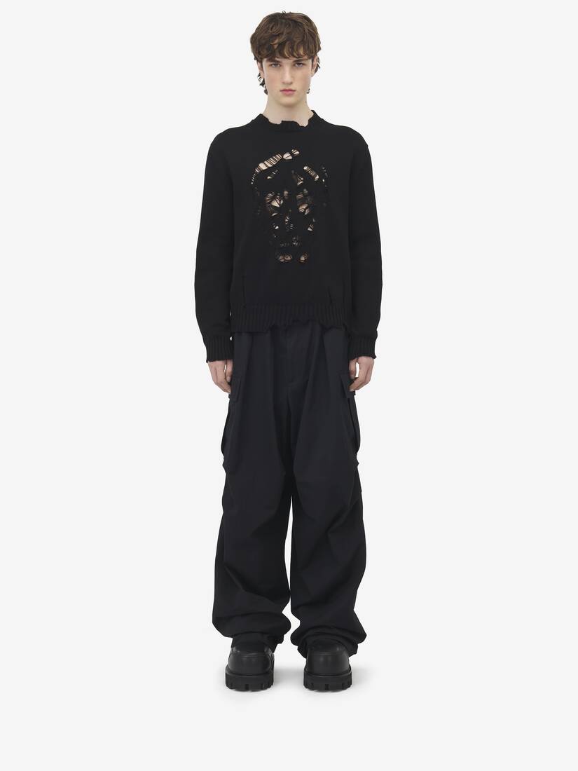 Alexander McQueen 仿旧骷髅套衫