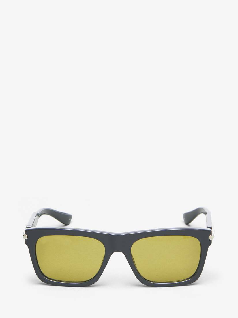 Alexander McQueen City T-Bar长方形太阳眼镜