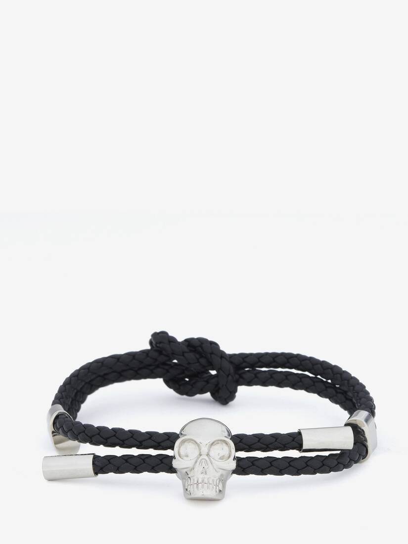 Alexander McQueen Skull皮革手链