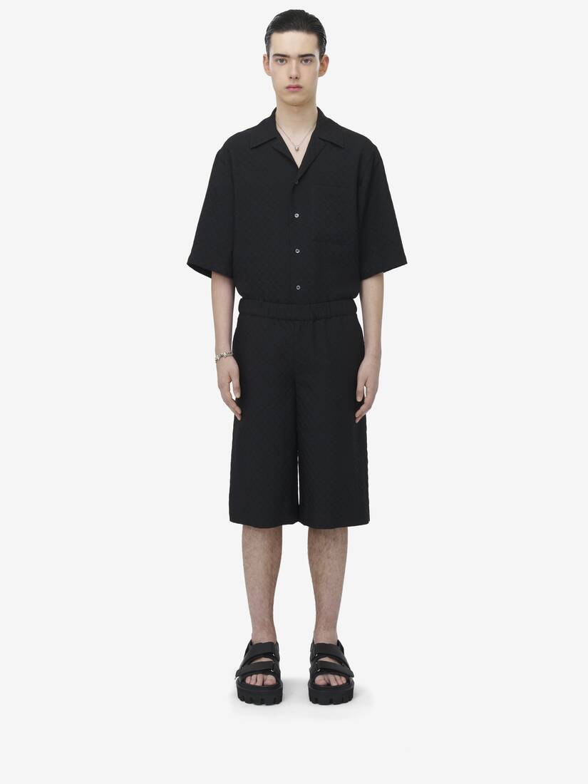 Alexander McQueen Skull提花短裤