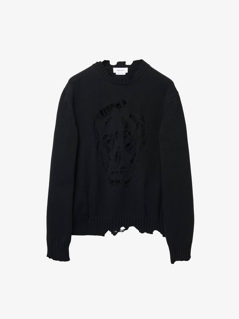 Alexander McQueen 仿旧骷髅套衫